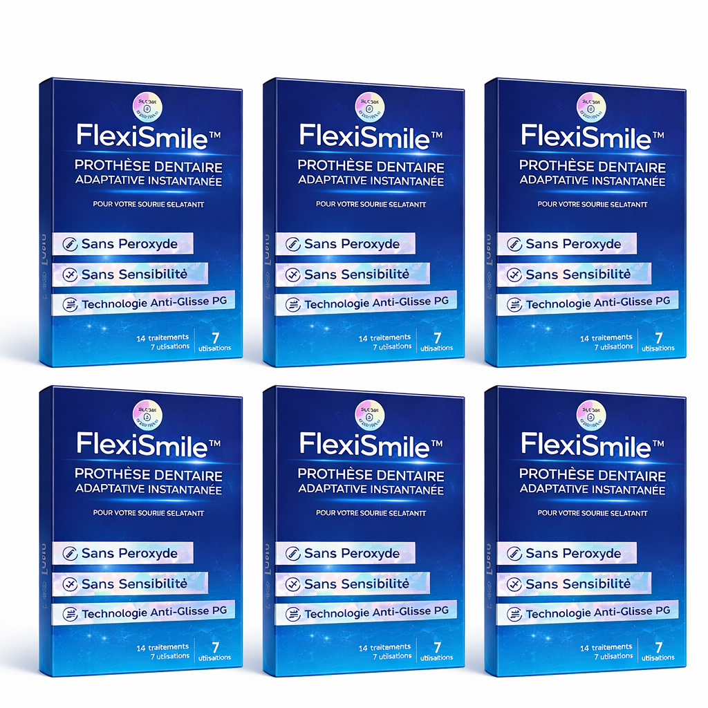 FlexiSmile™ Prothèse Dentaire Adaptative Instantanée | Retrouvez un sourire parfait en 2 minutes !
