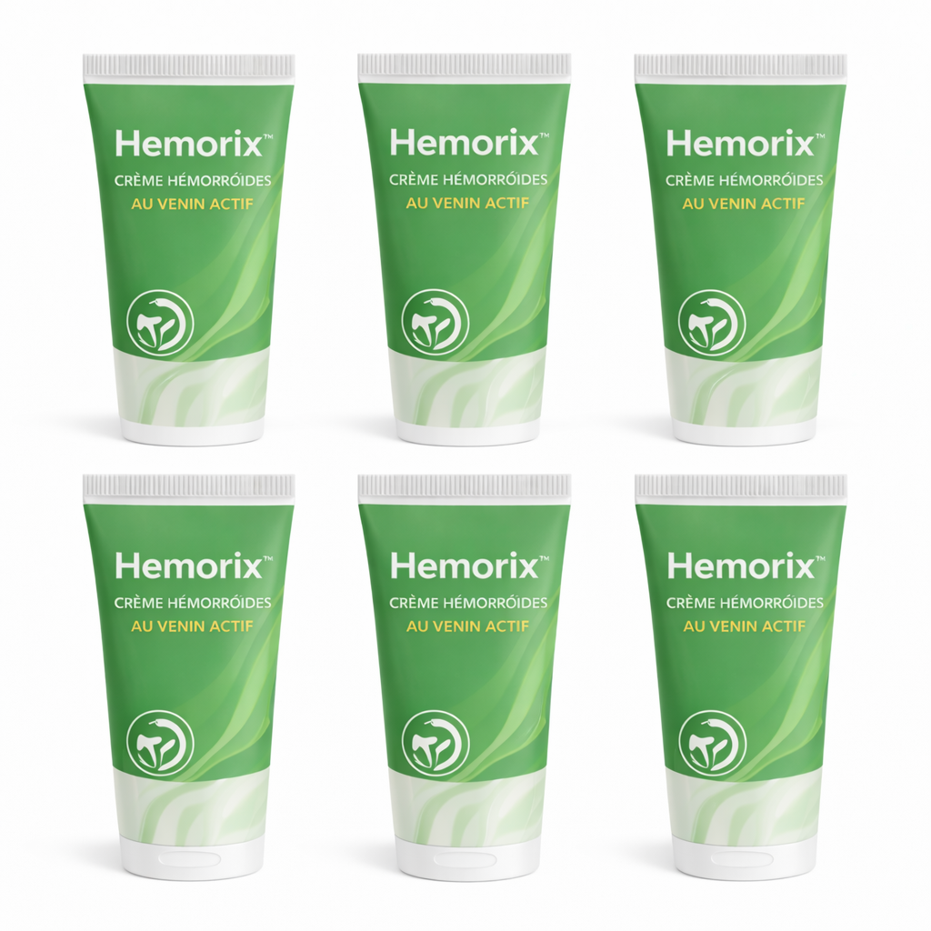 Hemorix™ Crème Hémorroïdes au Venin Actif | Éliminez la douleur et le gonflement dès la première application !
