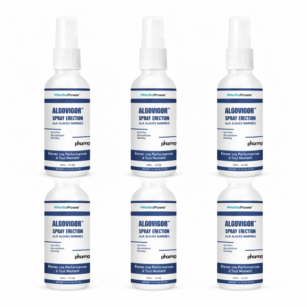 Algovigor™ Spray Érection aux Algues Marines | Obtenez une érection dure en moins d’une minute !