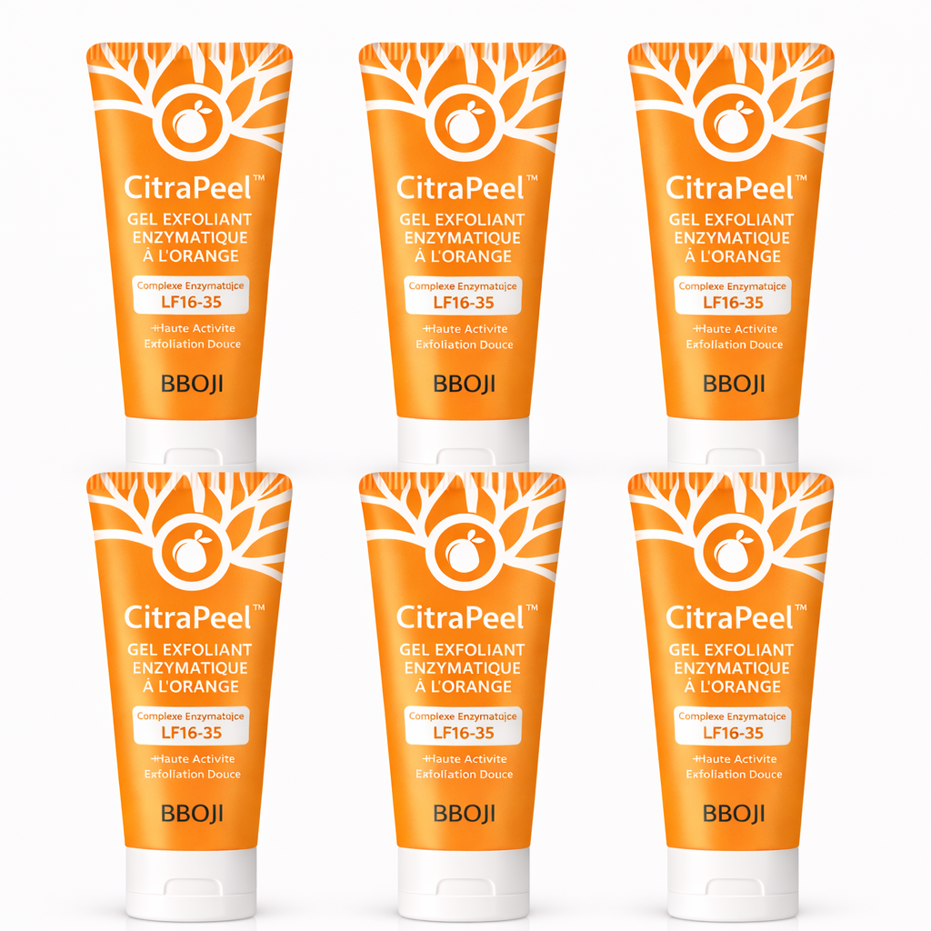 CitraPeel™ Gel Exfoliant Enzymatique à l’Orange | Éliminez cellules mortes, taches et teint terne en 5 minutes !