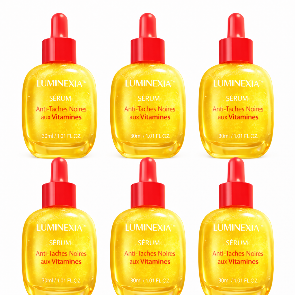 Luminexia™ Sérum Anti-Taches Noires aux Vitamines | Éliminez les taches sombres et éclaircissez la peau en 7 minutes !