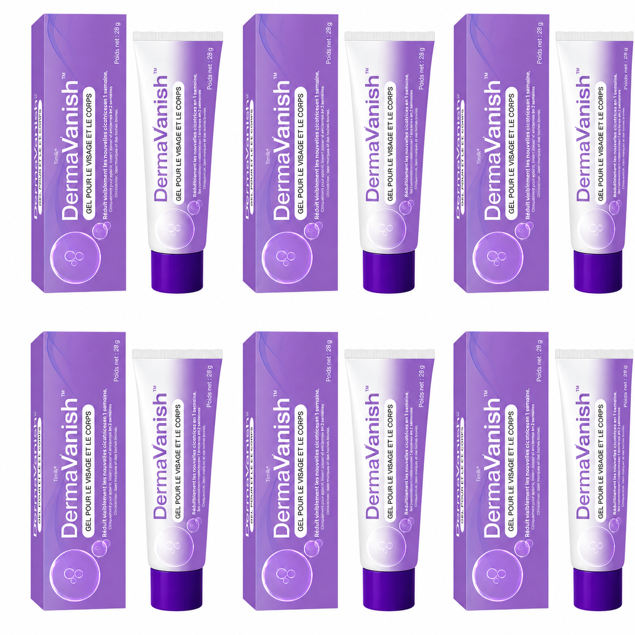 DermaVanish™ Gel Anti-Cicatrices Visage & Corps | Effacez l’apparence des marques d’acné, brûlures et cicatrices sans laser ni chirurgie !