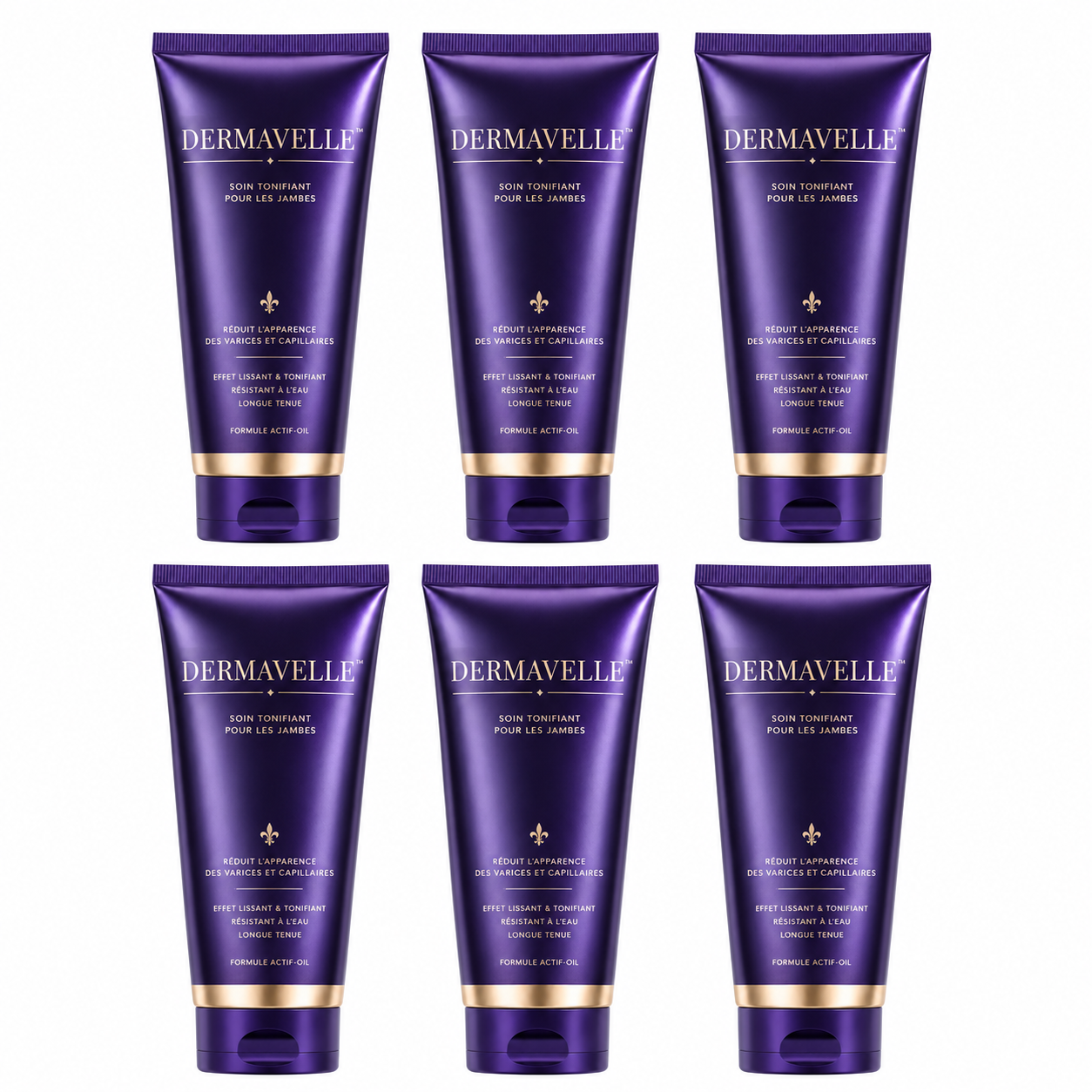Dermavelle™ Fond de Teint Corps Longue Tenue | Camouflez veines, cicatrices et taches en quelques secondes, avec un fini peau nue qui tient jusqu’à 3 jours !