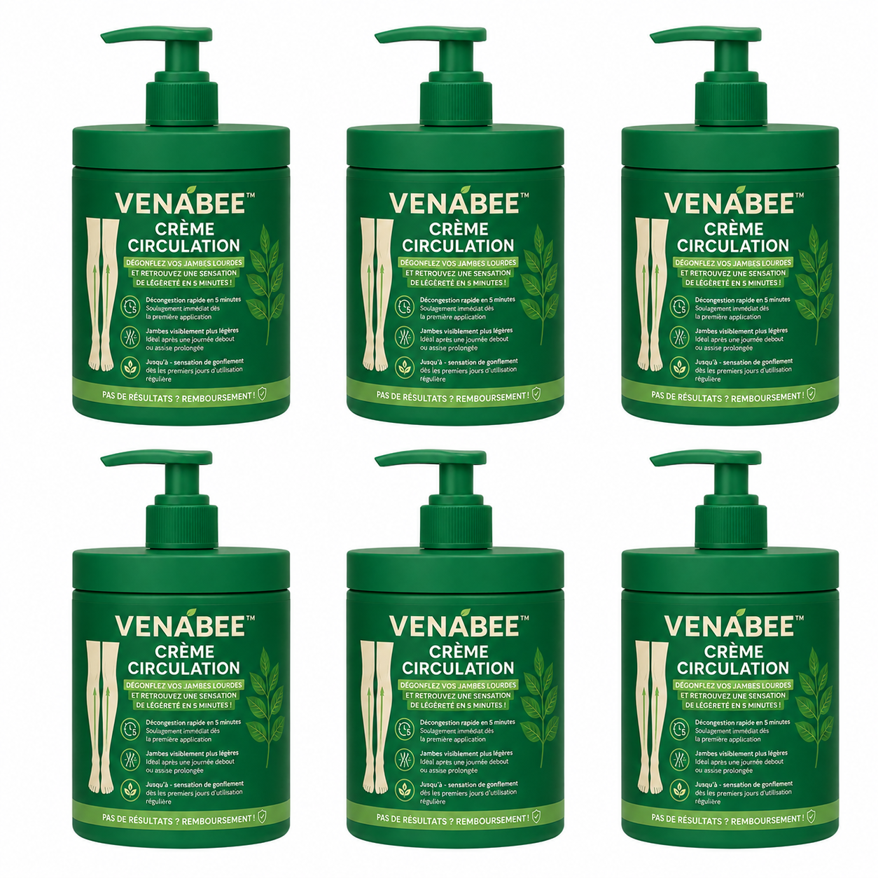 VenaBee™ Crème Circulation | Dégonflez vos jambes lourdes et retrouvez une sensation de légèreté en 5 minutes !
