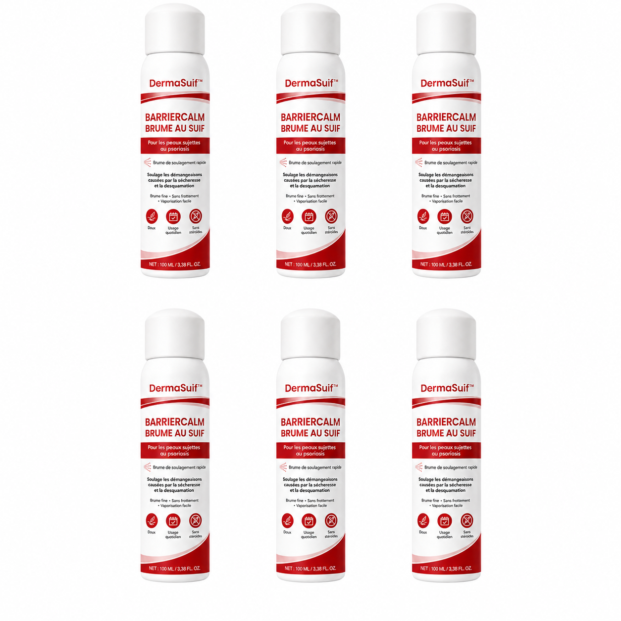 DermaSuif™ Spray Anti-Eczéma au Suif de Bœuf | Stoppez les démangeaisons, rougeurs et plaques sèches sans frotter votre peau !
