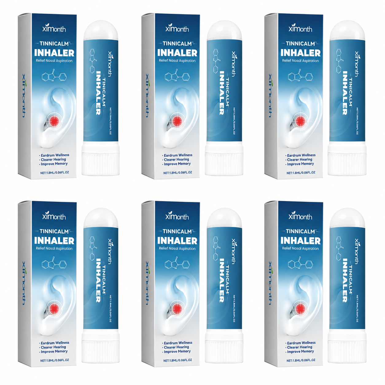 TinniCalm™ Inhalateur Anti-Acouphènes | Calmez les sifflements et bourdonnements d’oreille en quelques minutes !