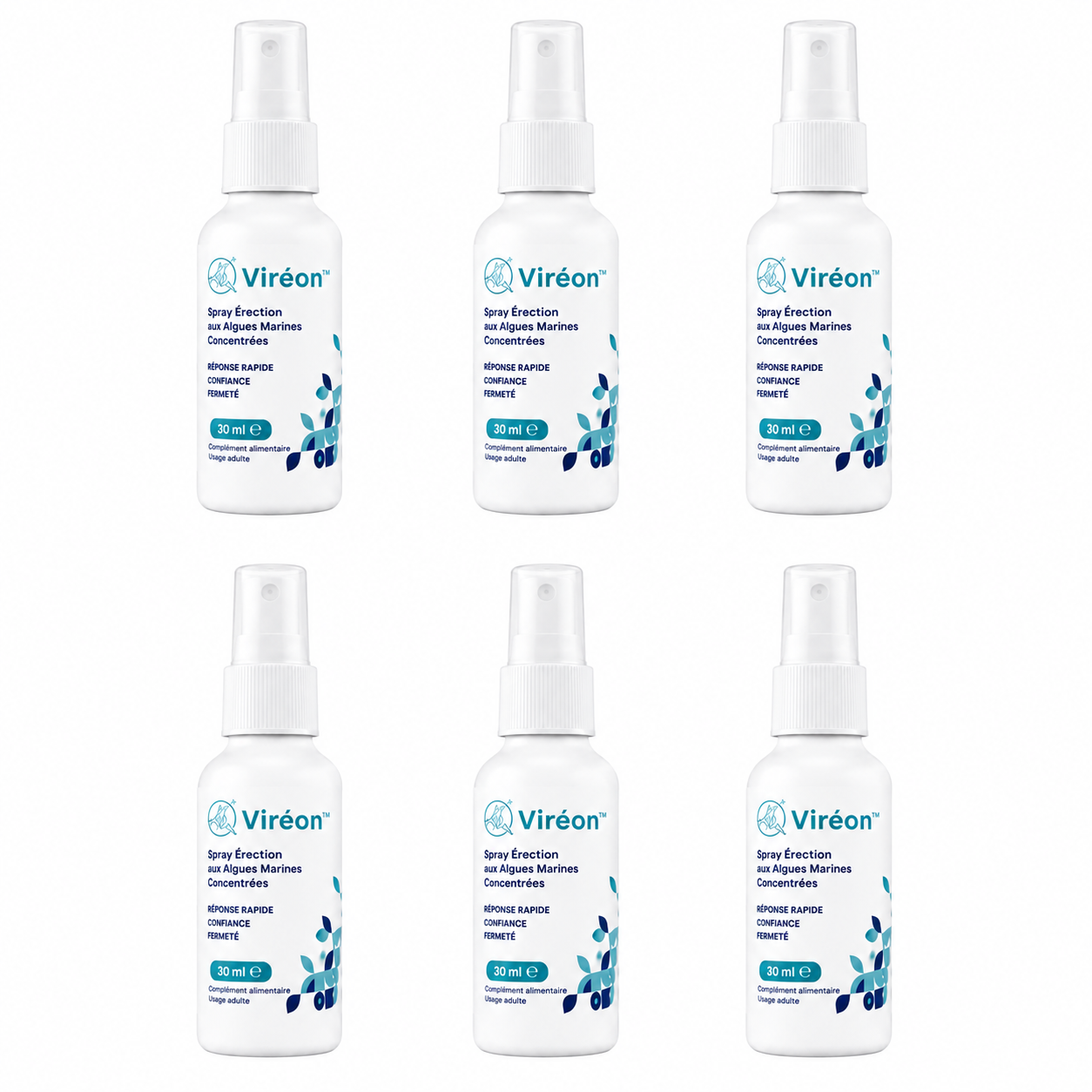 Viréon™ Spray Érection aux Algues Marines Concentrées | Retrouvez une érection puissante en 43 secondes!