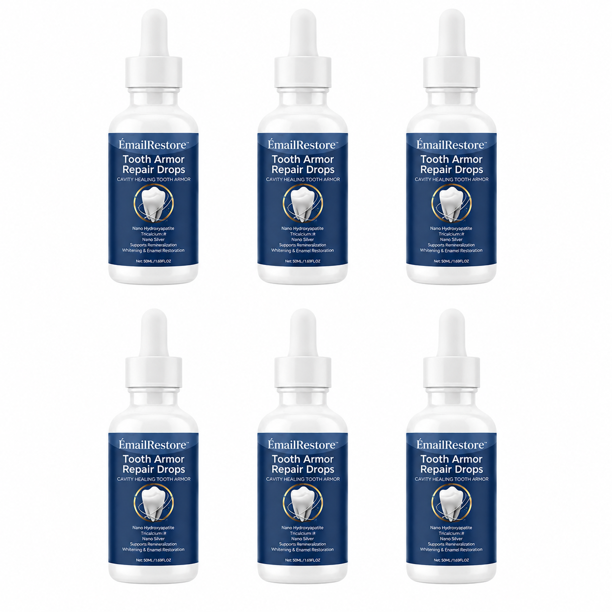 ÉmailRestore™ Sérum Réparateur Dentaire | Réparez les micro-fissures et renforcez vos dents fragilisées !