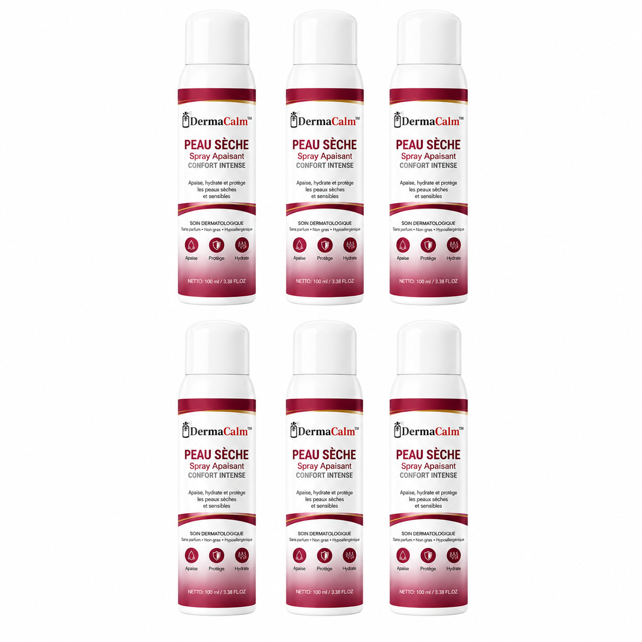 DermaCalm™ Spray Peau Sèche & Psoriasis | Une réduction visible des démangeaisons et des rougeurs en 2 semaines !