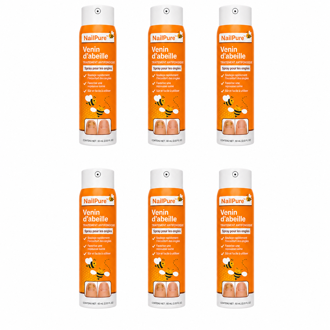 NailPure™ Spray antifongique | Éliminez 99 % des mycoses des ongles en seulement 3 jours !