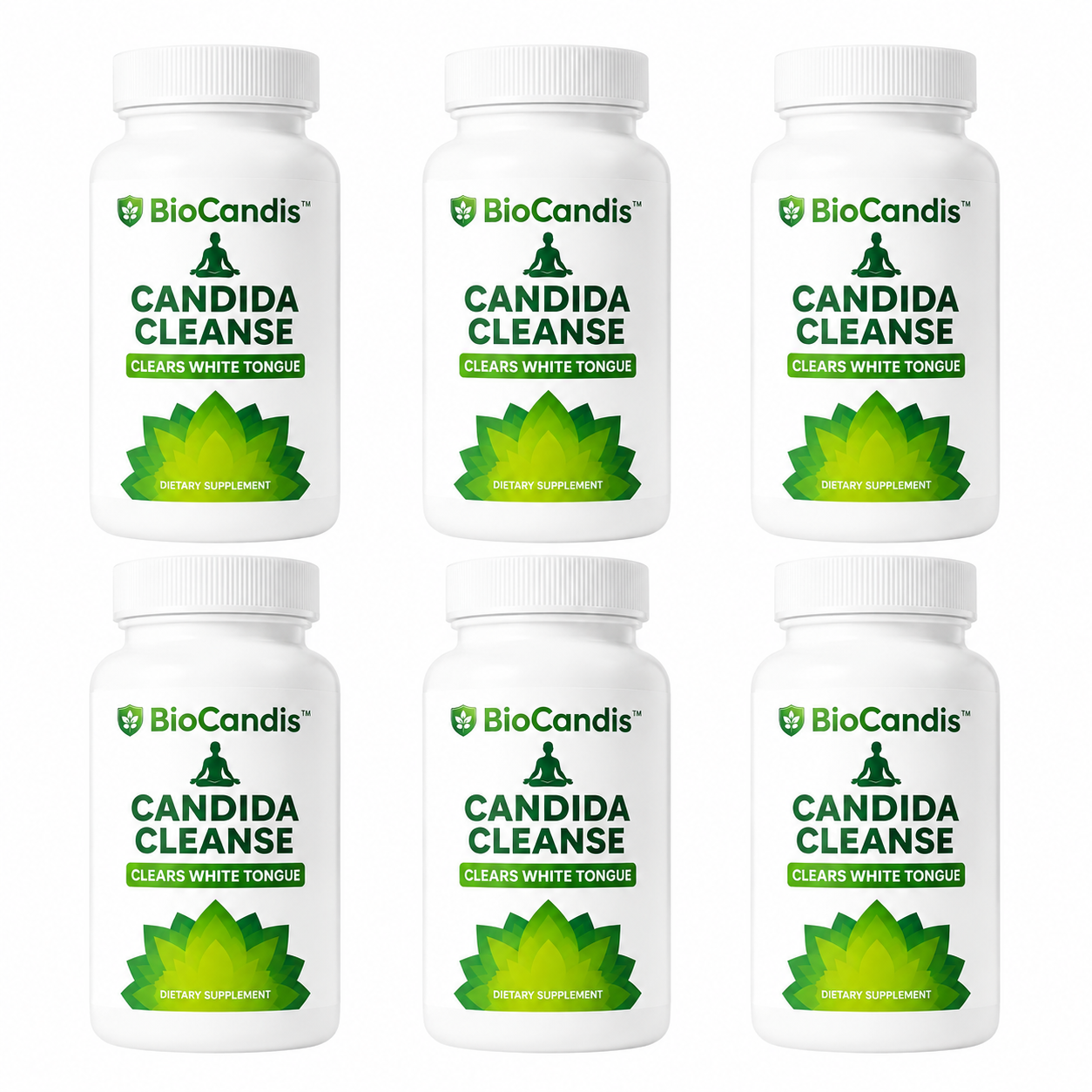 BioCandis™ Capsules Intestinales 3-en-1 | Stoppez le Candida. Purifiez l’intestin. Retrouver une langue nette.