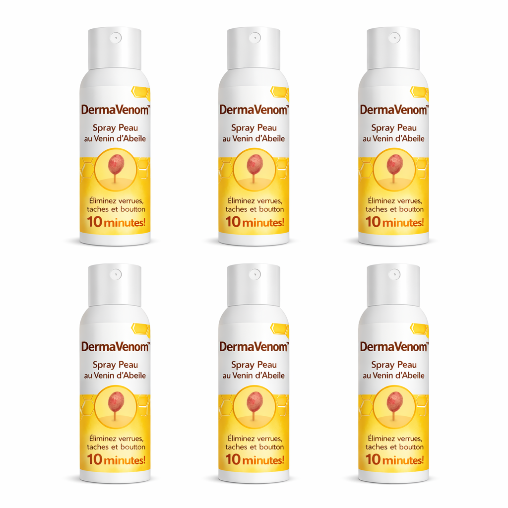 DermaVenom™ Spray Peau au Venin d’Abeille | Éliminez verrues, taches et boutons en 10 minutes !