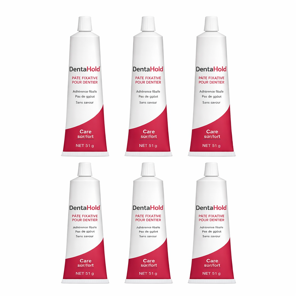 DentaHold™ Pâte Fixative pour Dentier | Fixez votre dentier solidement et retrouvez un confort parfait en 5 minutes !