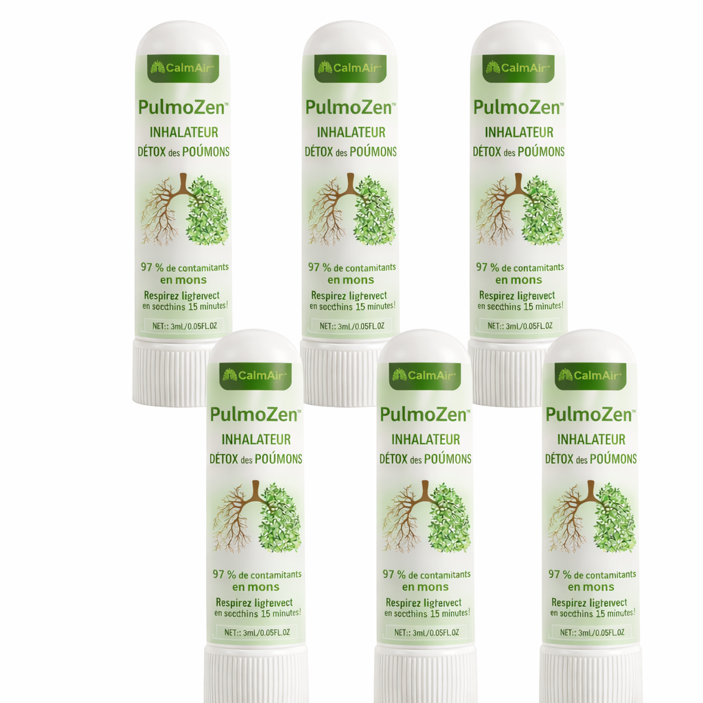PulmoZen™ Inhalateur Détox des Poumons | 97 % de contaminants en moins : respirez librement en seulement 15 minutes !