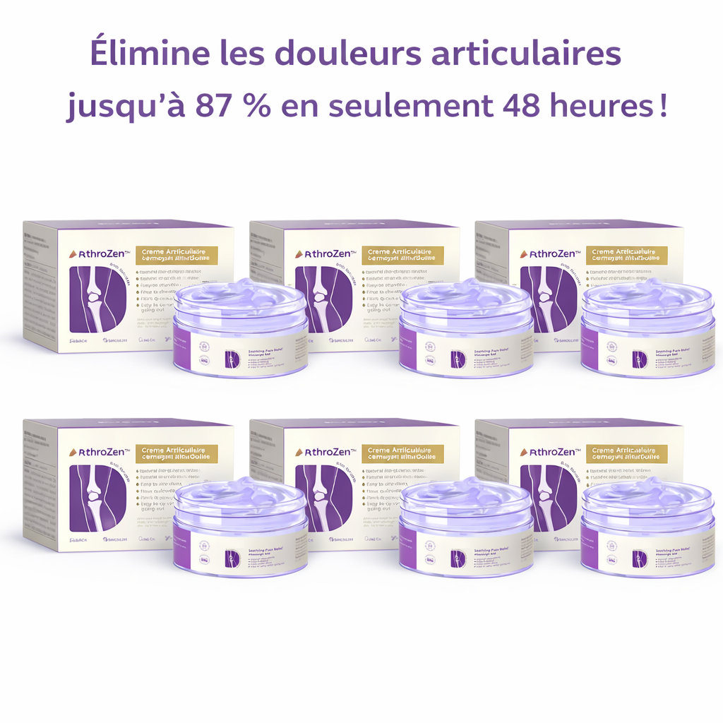 ArthroZen™ Crème Articulaire Anti-Douleur | Élimine les douleurs articulaires jusqu'à 87 % en seulement 48 heures !