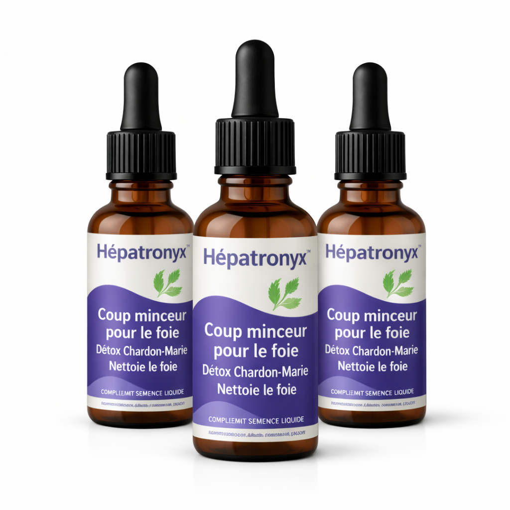 Hépatronyx™ Gouttes Détox Hépatique au Chardon-Marie Ultra-Concentré | Dégonflez votre ventre et relancez votre métabolisme en 7 jours !