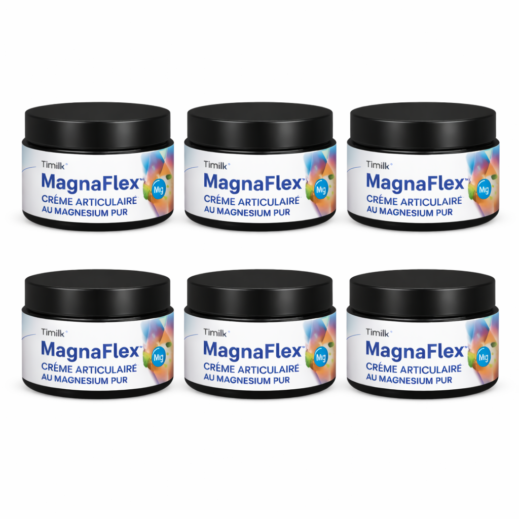 MagnaFlex™ Crème Articulaire au Magnésium Pur | Stoppez vos douleurs en 2 minutes et retrouvez des articulations libres !