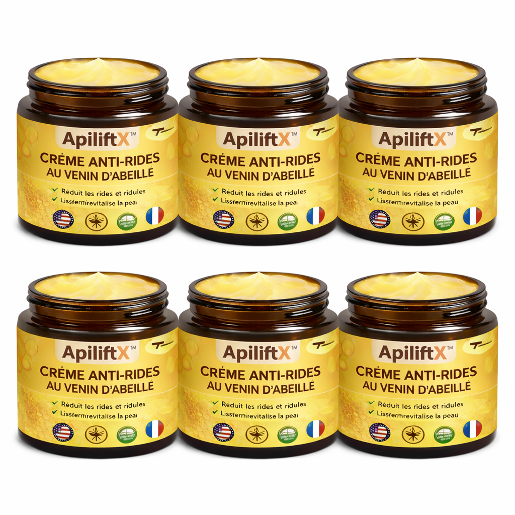 ApiliftX™ Crème Anti-Rides au Venin d’Abeille | Retrouvez une peau lisse et liftée en 7 jours !