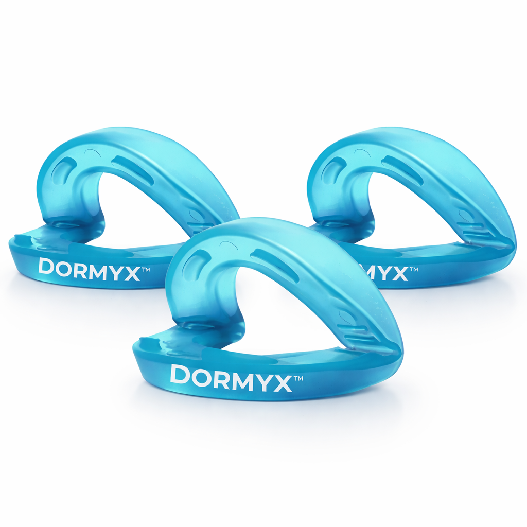 Dormyx™ Embout Buccal Anti-Ronflement | Stoppez les ronflements dès la 1re nuit, ou dormez seul à vie!