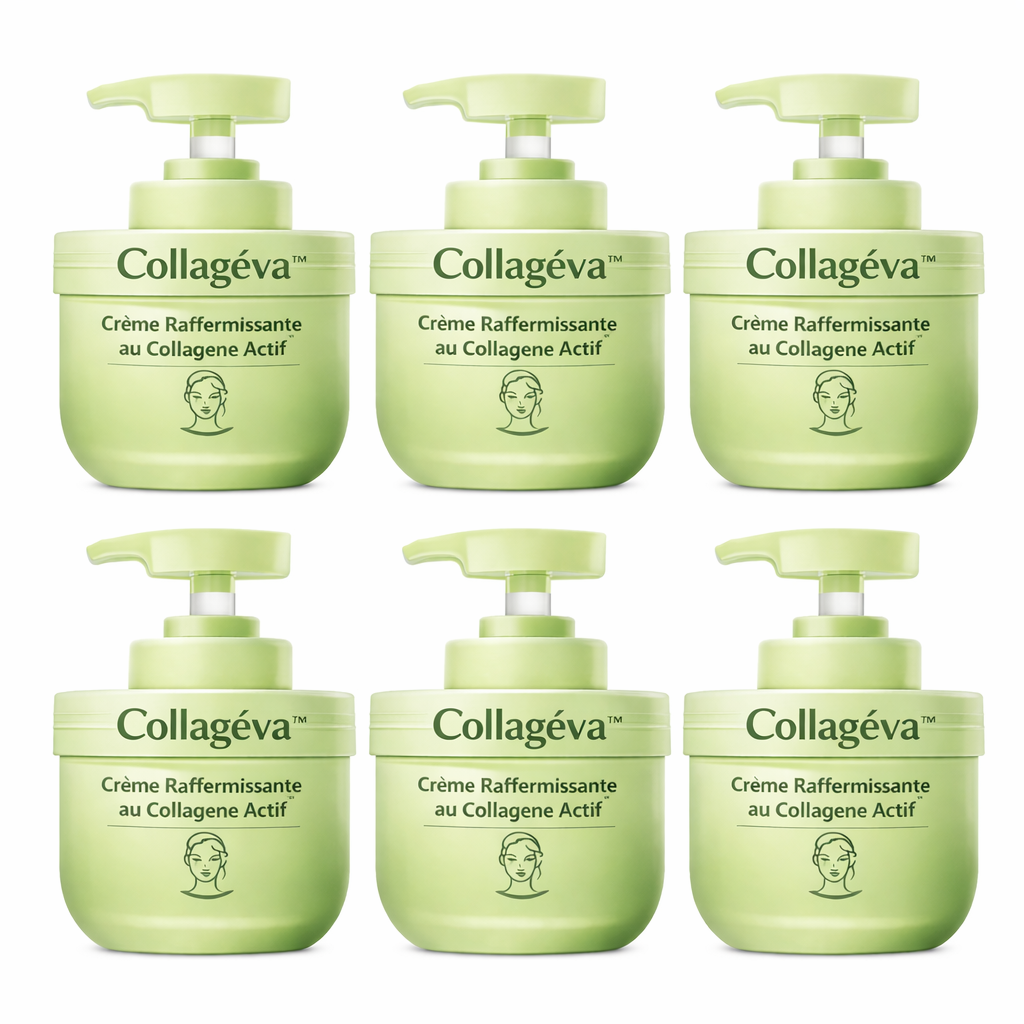 Collagéva™ Crème Raffermissante au Collagène Actif | Retendez votre peau et lissez vos rides en quelques minutes !