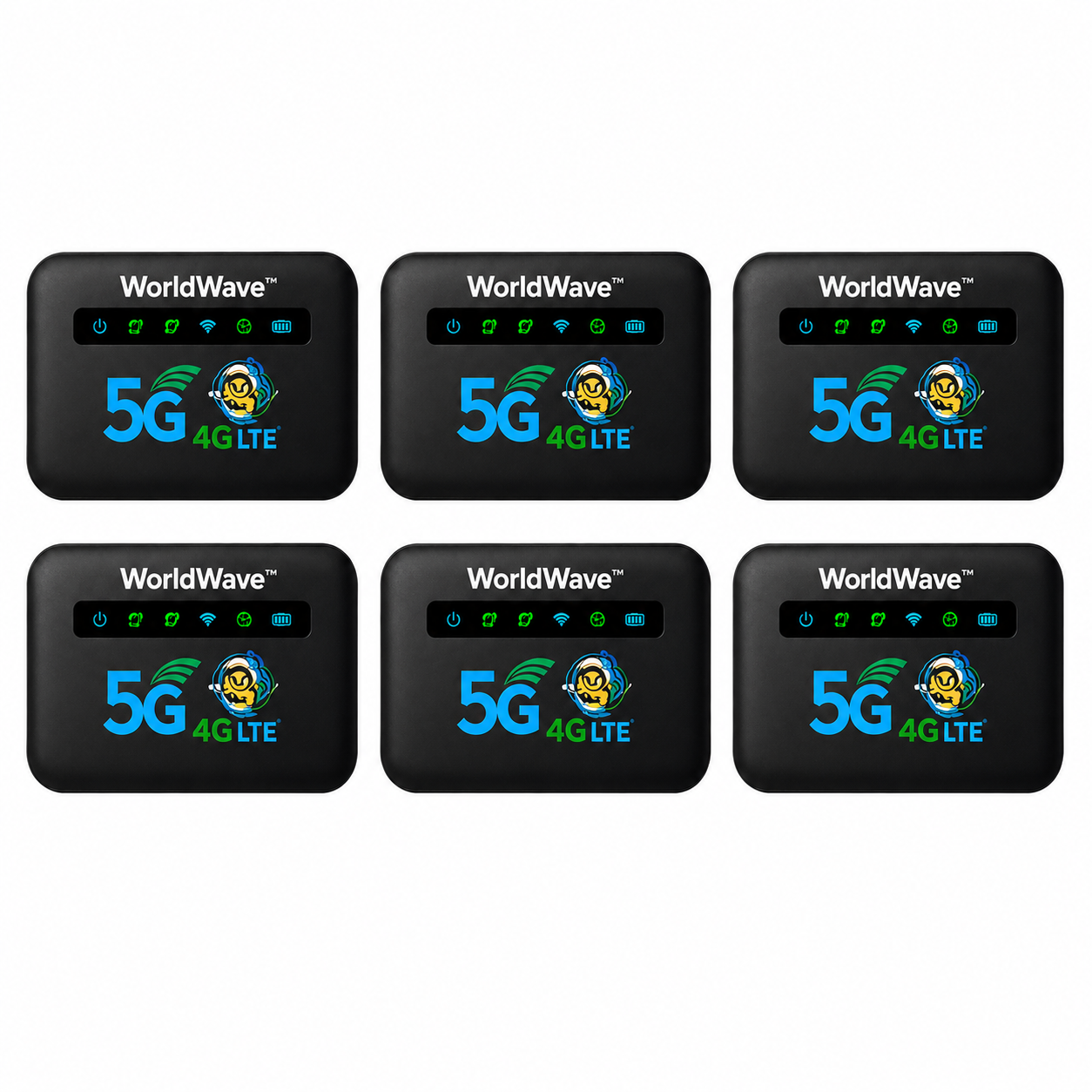 WorldWave™ Routeur WiFi Mondial | Internet 4G/5G dans 196 pays en 5 secondes chrono, sans surcoût !