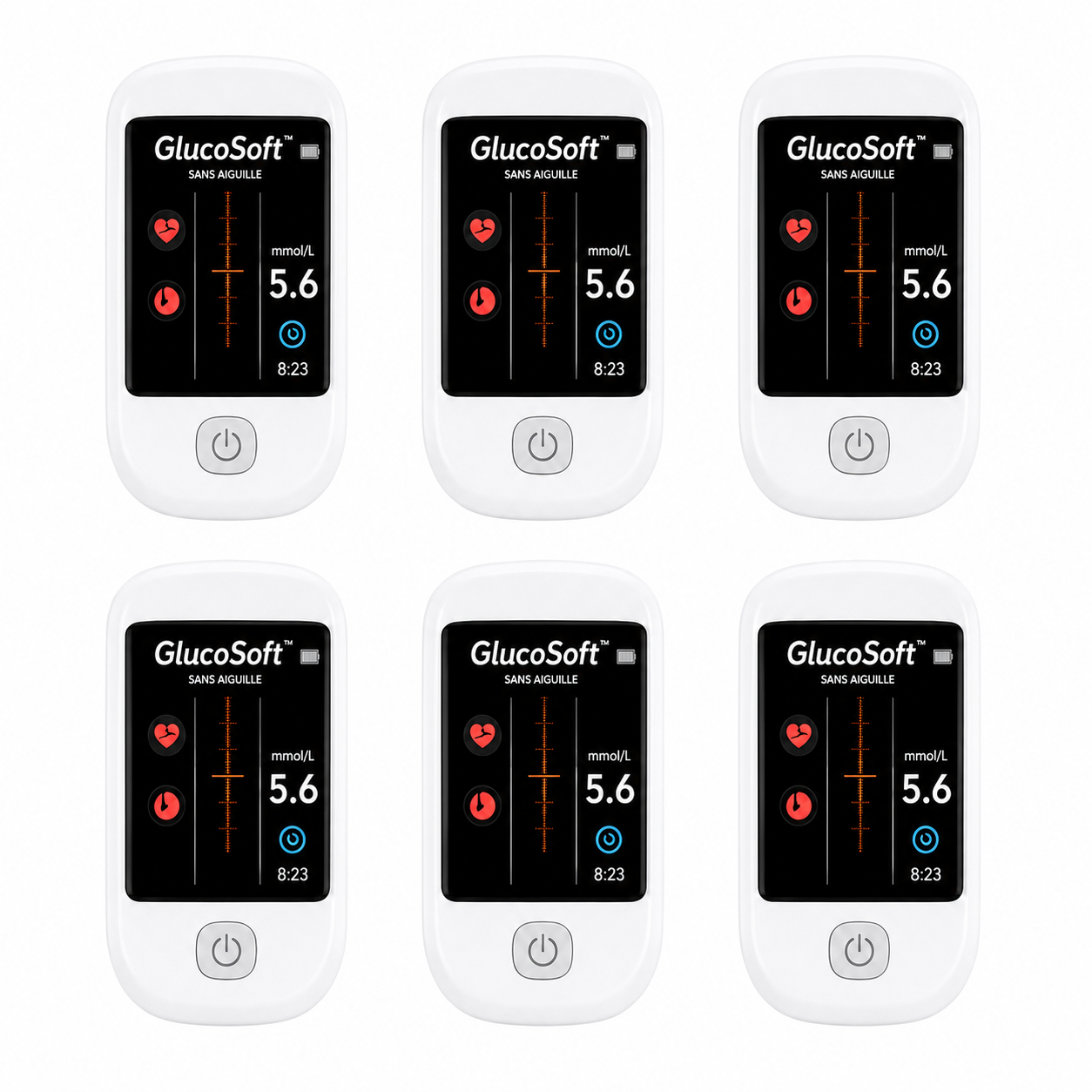 GlucoSoft™ Moniteur Sans Aiguille | Oubliez les piqûres, posez votre doigt et contrôlez votre glycémie en 5 secondes sans douleur !