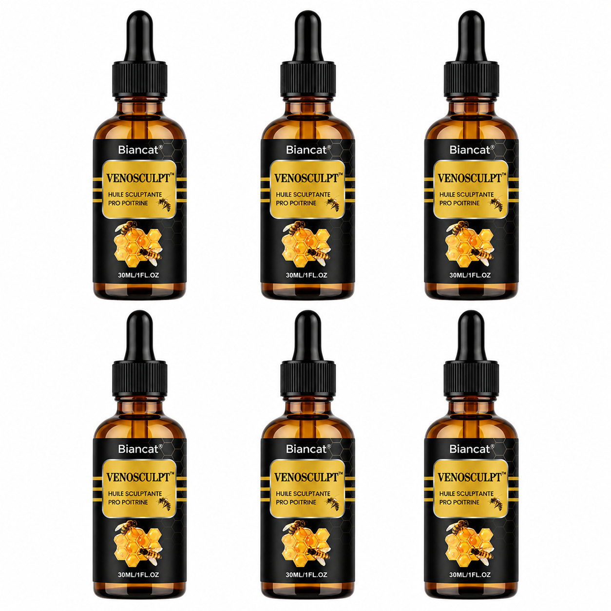 VenoSculpt™ Huile Pectorale au Venin d'Abeille | Détruit la graisse et sculpte vos pectoraux en 7 jours chrono !