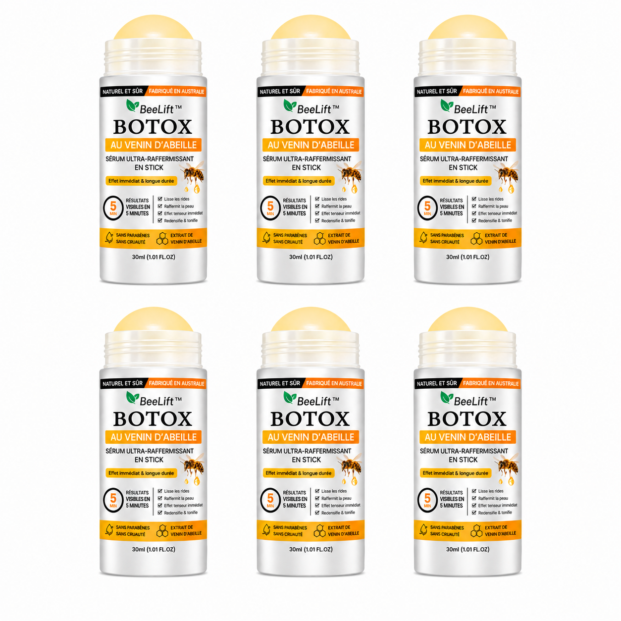 BeeLift™ Stick Sérum Ultra-Raffermissant au Venin d'Abeille | Efface les rides en 5 minutes!