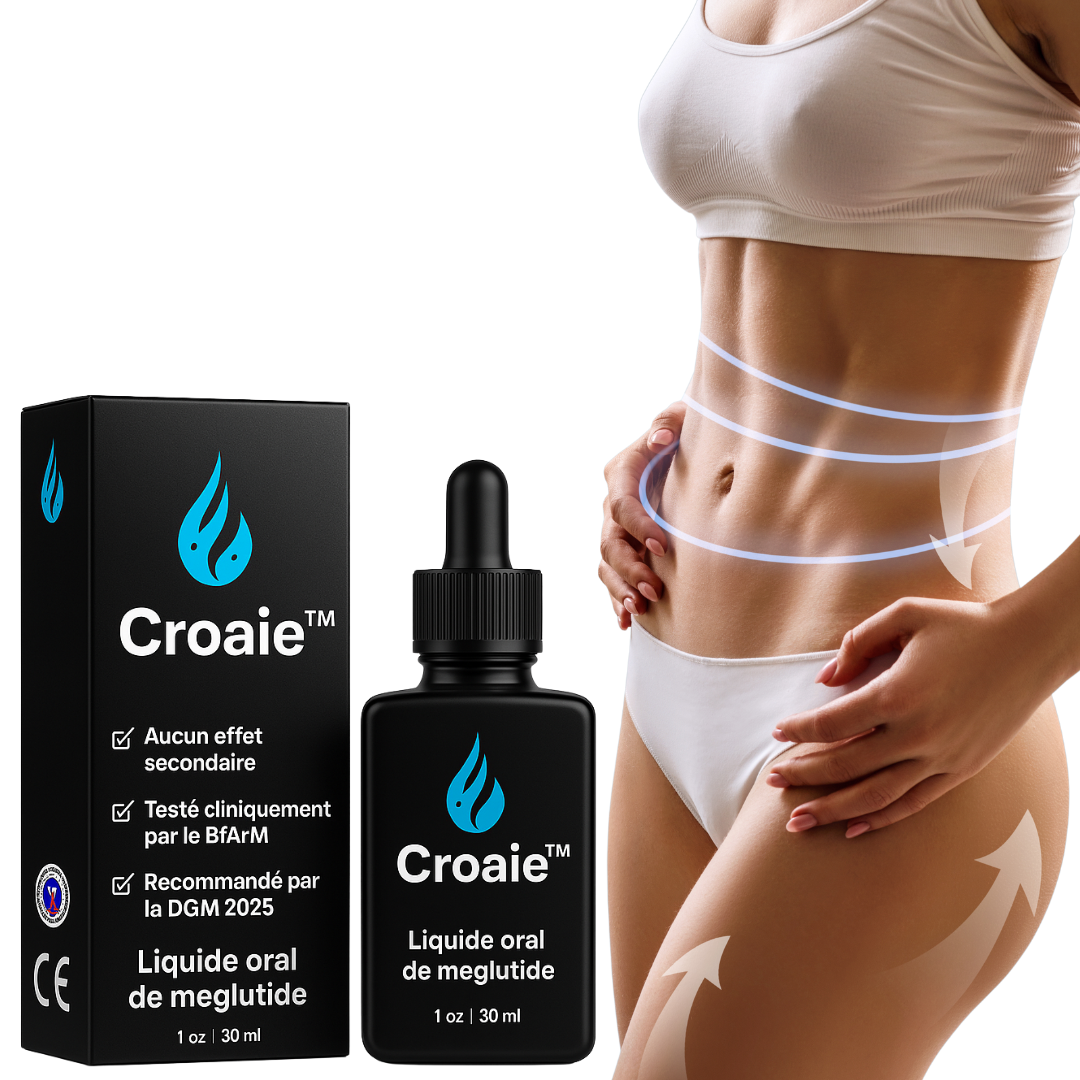 Croaie™ Gouttes Minceur Mégutide | Élimine les toxines et fait perdre du poids en 10 minutes!