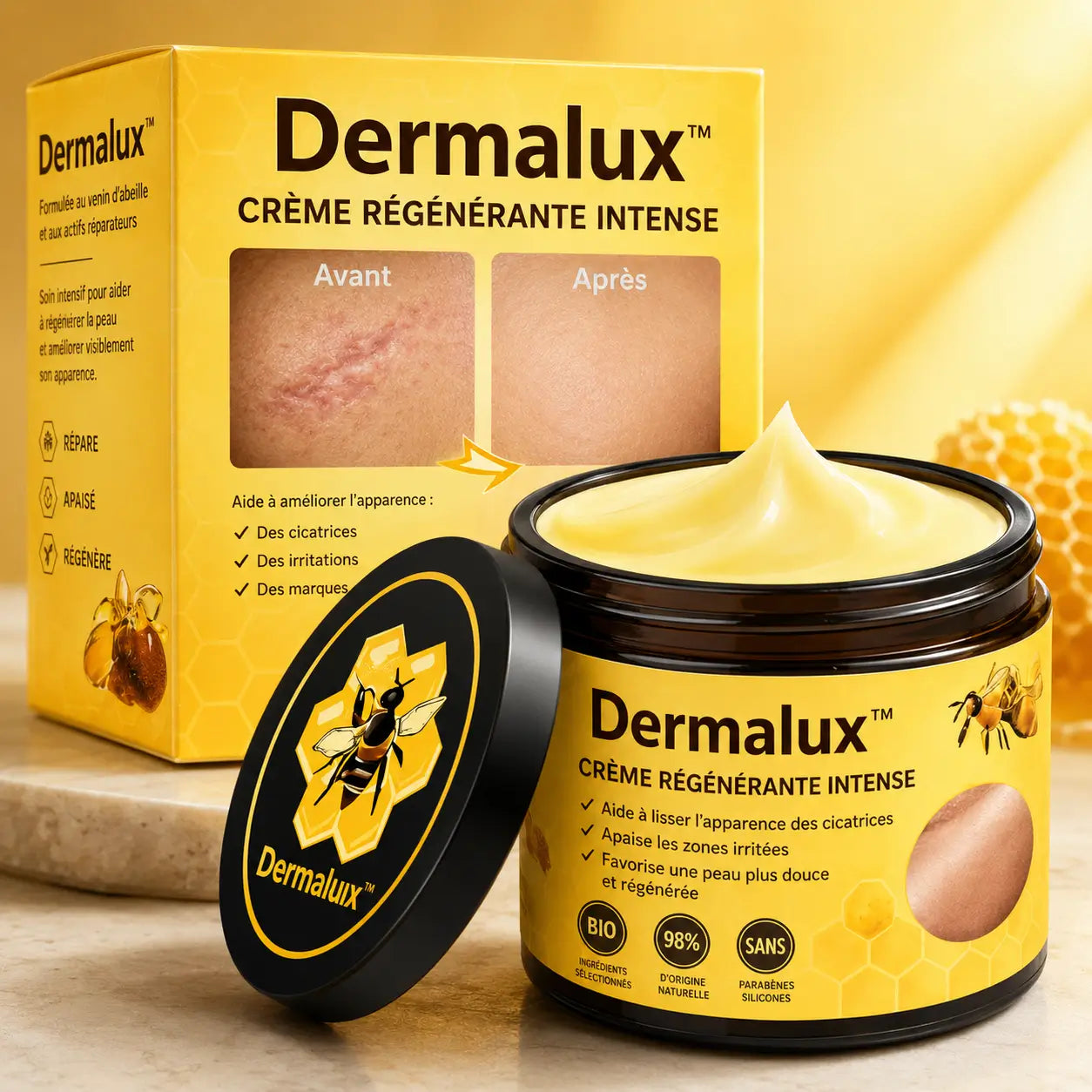 Dermalux™ Crème Régénérante Intense | Répare et raffermit votre peau en 10 minutes!