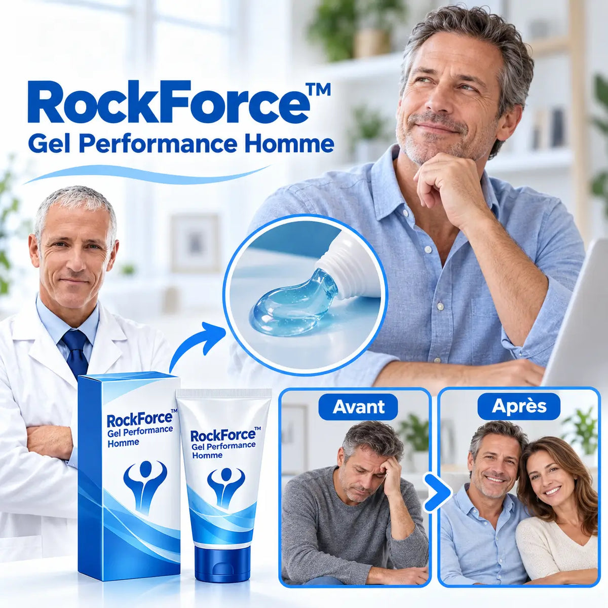 RockForce™ Gel Performance Érection | Obtenez des érections plus fortes dès la première application !