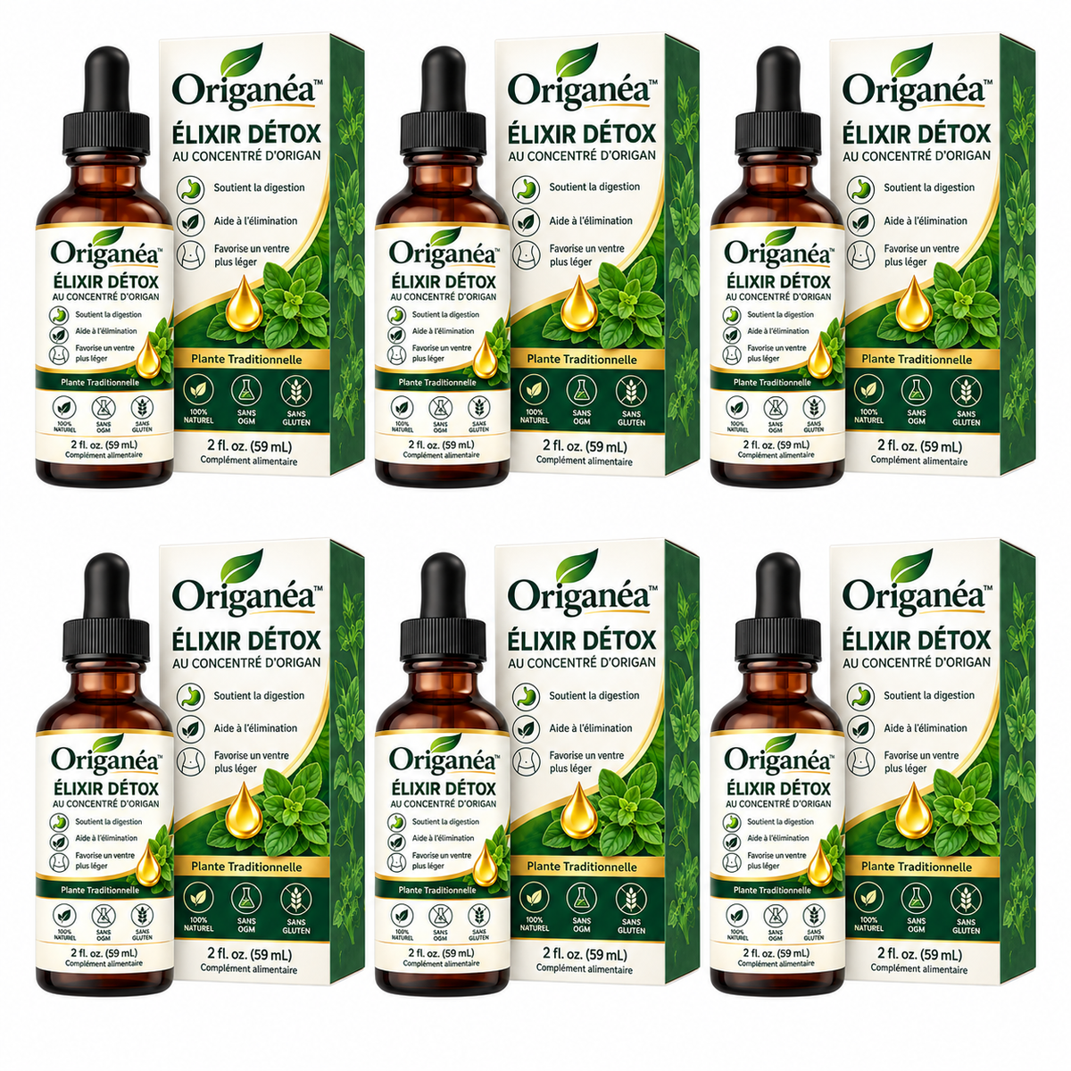 Origanéa™ Élixir Détox au Concentré d’Origan | Éliminez 3 kg de toxines en 48h et retrouvez un ventre plat !