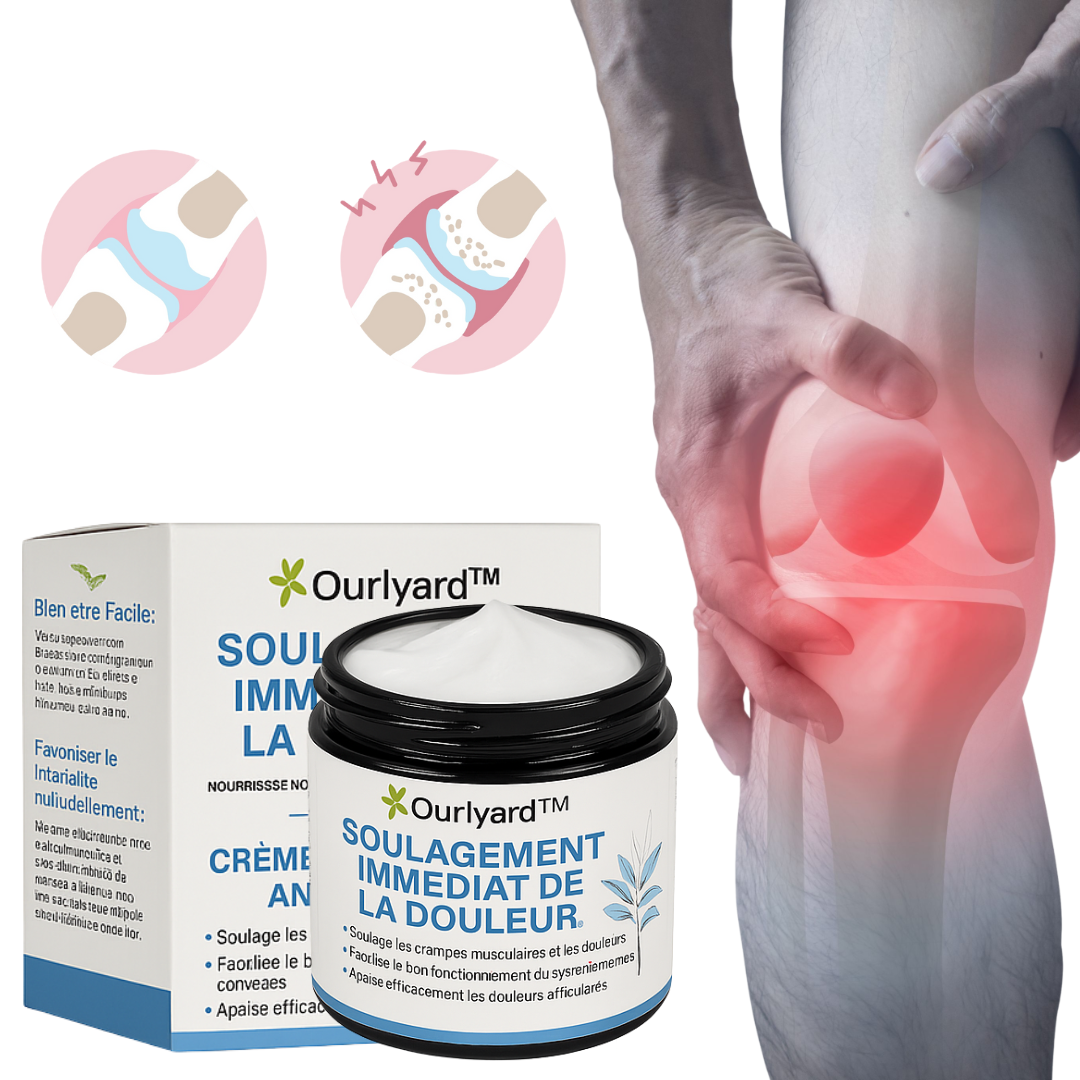 Ourlyard™ Crème Anti-douleur à Base de Magnésium | Soulage les articulations en 10 minutes!