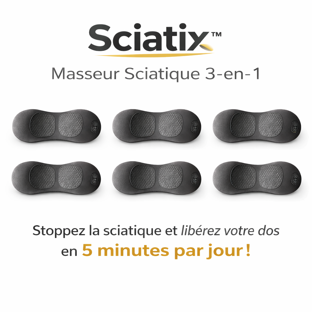 Sciatix™ Masseur Sciatique 3-en-1 | Stoppez la sciatique et libérez votre dos en 5 minutes par jour !