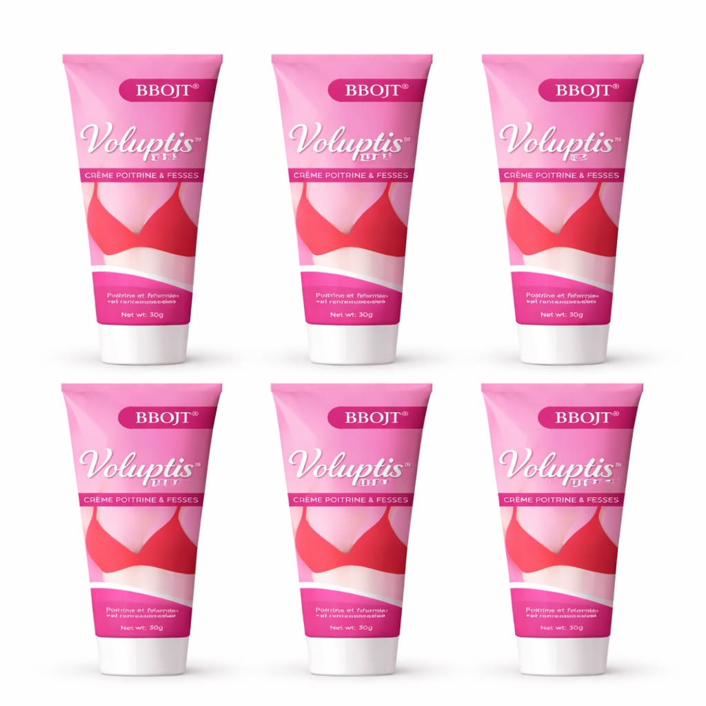 Voluptis™ Crème Poitrine & Fesses | Augmente visiblement vos formes en quelques minutes !