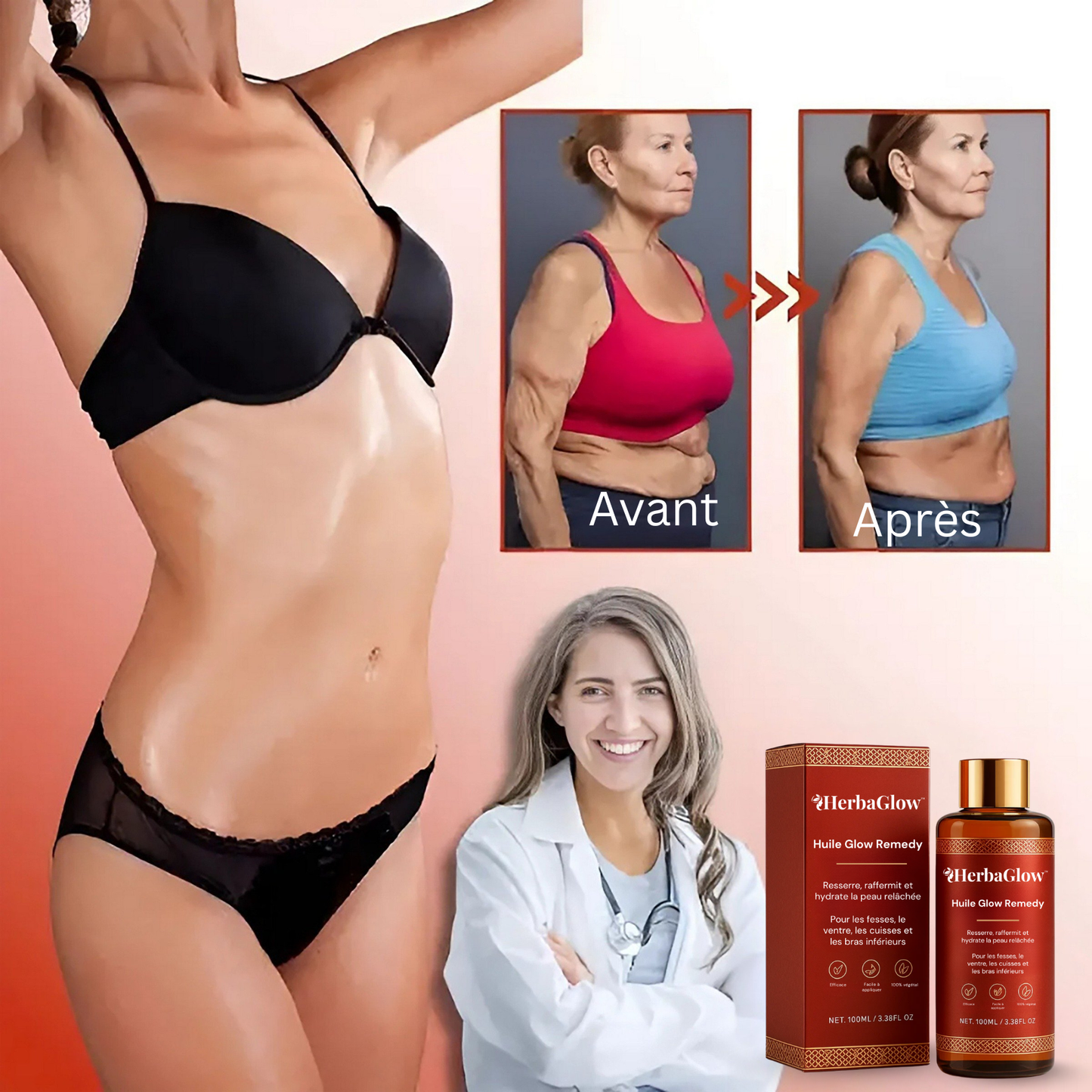 DermaLift™ Huile Ultra-Raffermissante | Lifte et retend la peau flasque en 24 heures chrono!