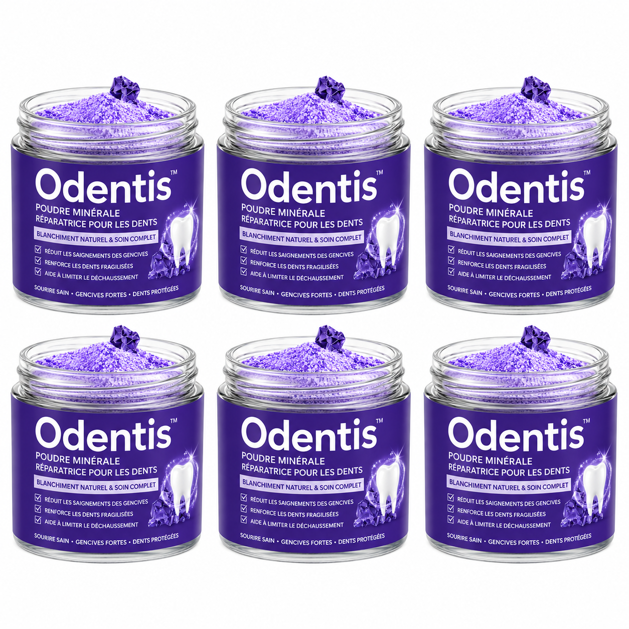 Odentis™ Poudre Minérale Réparatrice pour les Dents | Stoppez les saignements et refixez vos dents naturellement !