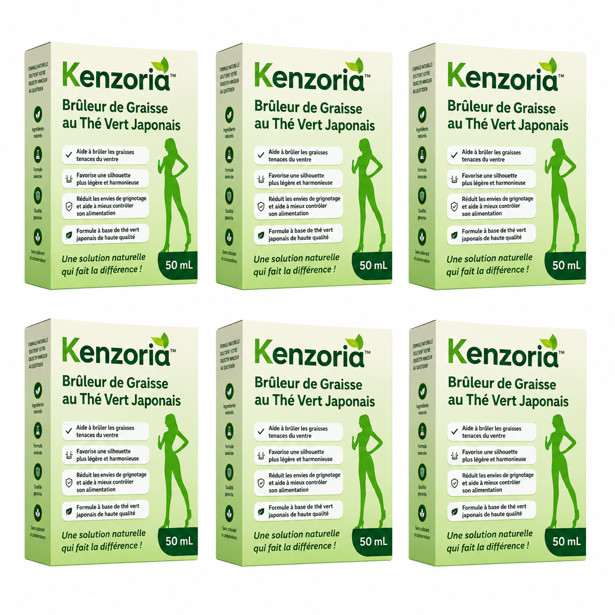 Kenzoria™ Brûleur de Graisse au Thé Vert Japonais | Perdez 5 kg de ventre en 7 jours sans bouger de votre canapé !