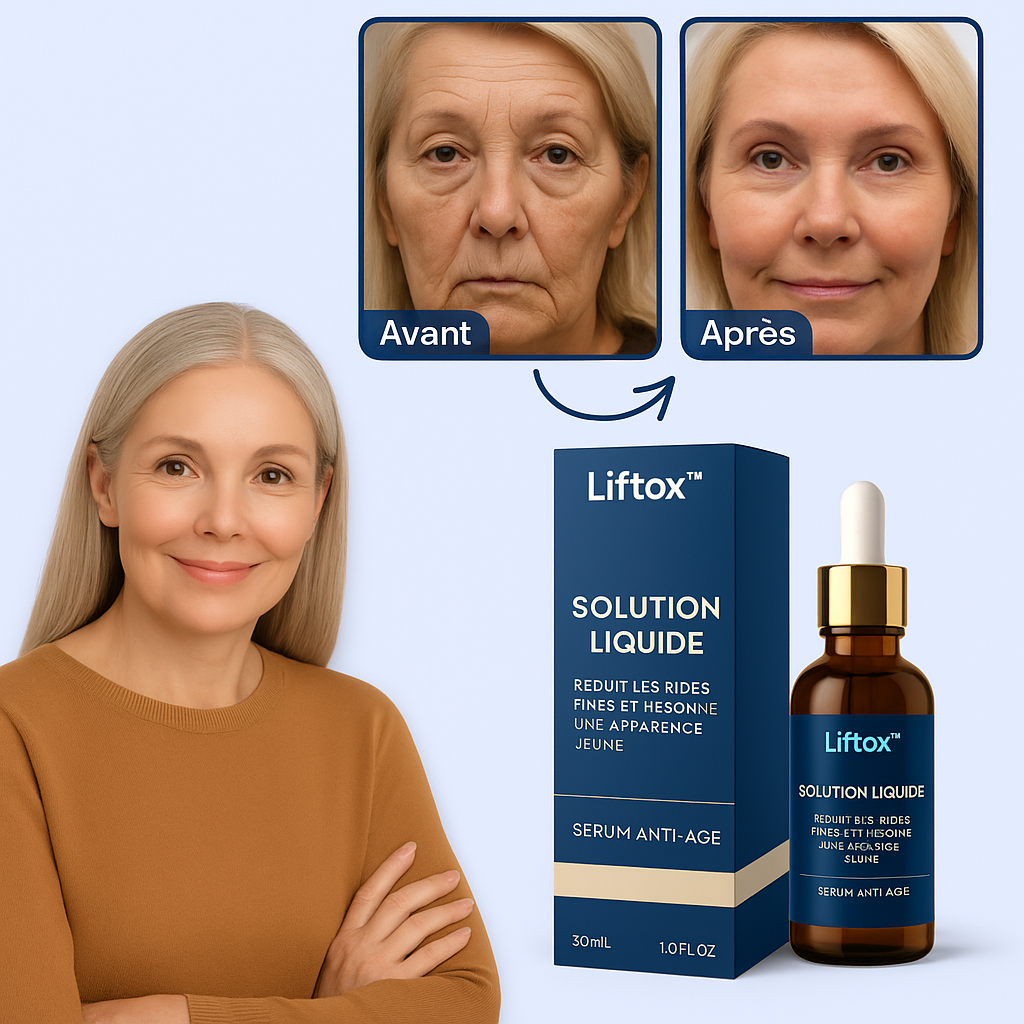 Liftox™ Sérum Lifting Visage au Botox | Lifte votre peau et efface 10 ans de rides en 7 jours!