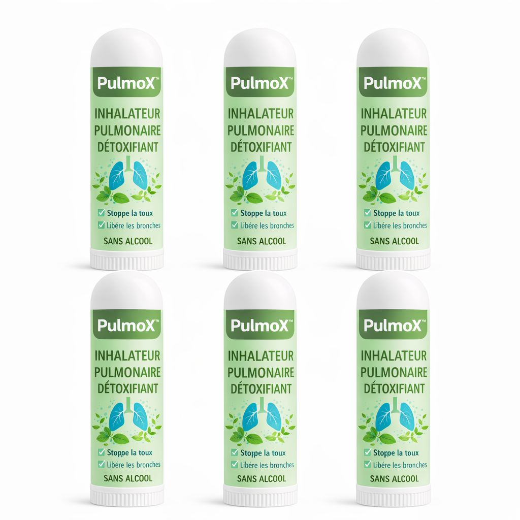 PulmoX™ Inhalateur Pulmonaire Détoxifiant | Détoxifiez vos poumons et respirez librement en 15 minutes !