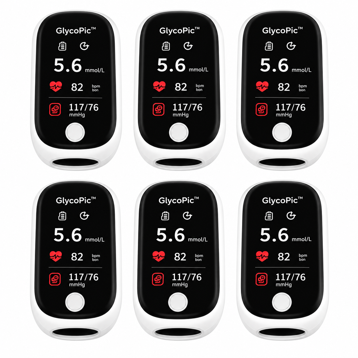 GlycoPic™ Capteur Glycémie Sans Piqûre | Vérifiez votre sucre en 5 secondes, sans sang ni douleur !