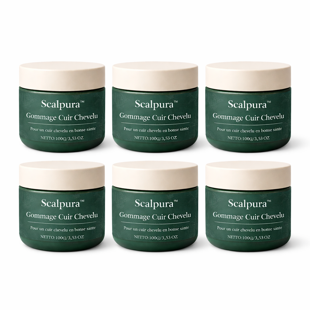 Scalpura™ Gommage Cuir Chevelu | Éliminez le psoriasis et les démangeaisons en quelques jours !