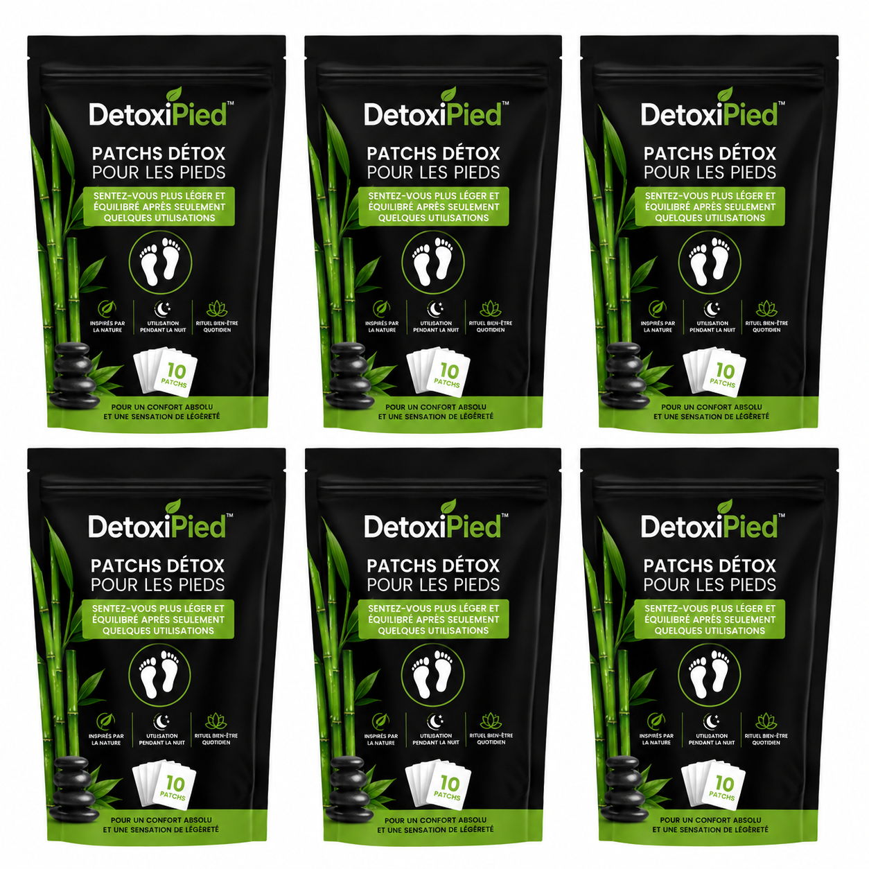 DetoxiPied™ Patchs détox pour les pieds | Sentez-vous plus léger et équilibré après seulement quelques utilisations !