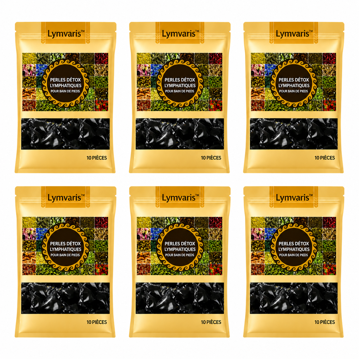 Lymvaris™ Perles Détox Lymphatique pour Bain de Pieds | Drainez les toxines et retrouvez une énergie totale en 20 minutes !