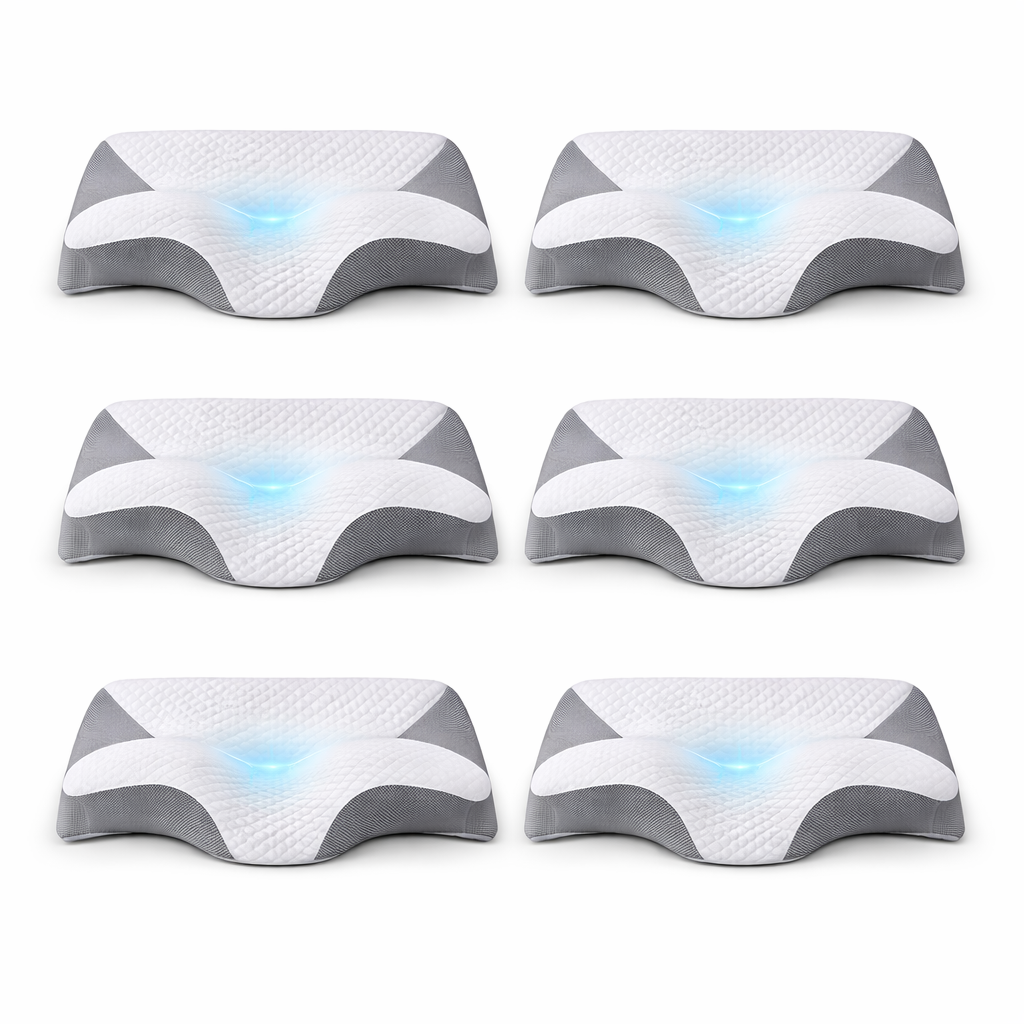 Neckora™ Oreiller Cervical à Mémoire de Forme | Retrouvez des nuits sans douleurs en 3 minutes !