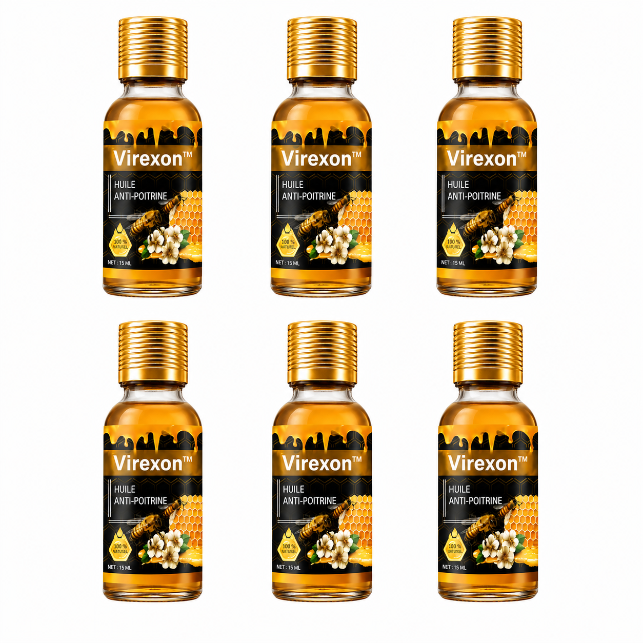 Virexon™ Huile Anti-Poitrine | Réduit la Poitrine chez les Hommes en 7 Jours, Sans Chirurgie!