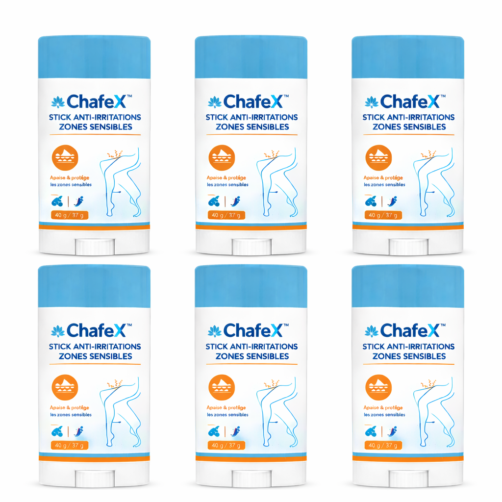 ChafeX™ Stick Anti-Irritations Zones Sensibles | Stoppez brûlures et rougeurs en 2 minutes !