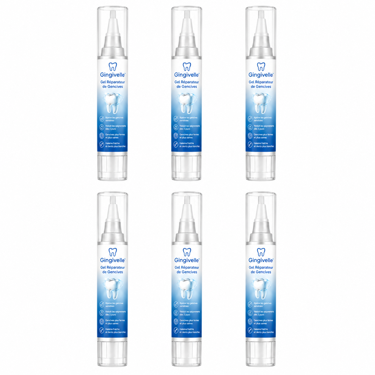 Gingivelle™ Gel Réparateur de Gencives | Restaure vos gencives et blanchit vos dents en seulement 3 jours !
