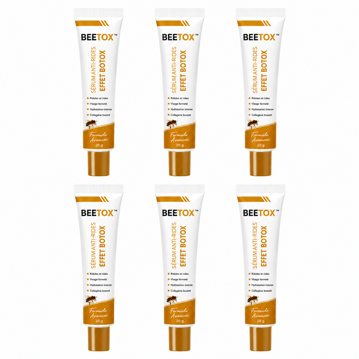 BeeTox™ Sérum Anti-Rides au Venin d’Abeille | Lissez rides, poches et pattes d’oie en 2 minutes par jour, sans injections !