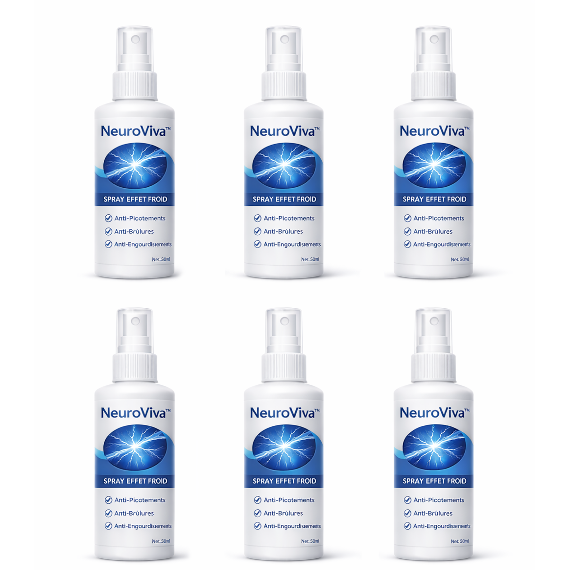 NeuroViva™ Spray Neuropathie Effet Froid | Éliminez la douleur nerveuse en 3 minutes !